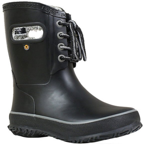 Bogs Other - Bogs Kids' Amanda Plush Rain Boots Black  Youth US4